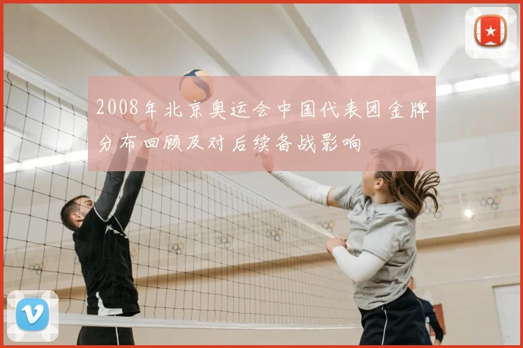 2008年北京奥运会中国代表团金牌分布回顾及对后续备战影响
