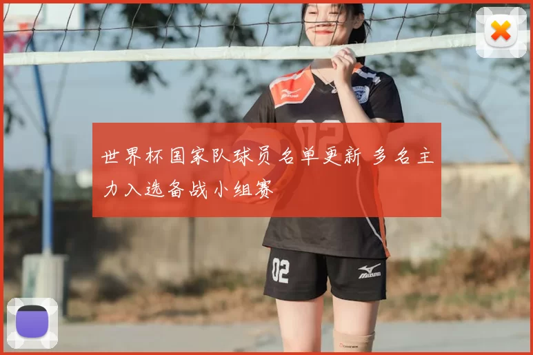 世界杯国家队球员名单更新 多名主力入选备战小组赛
